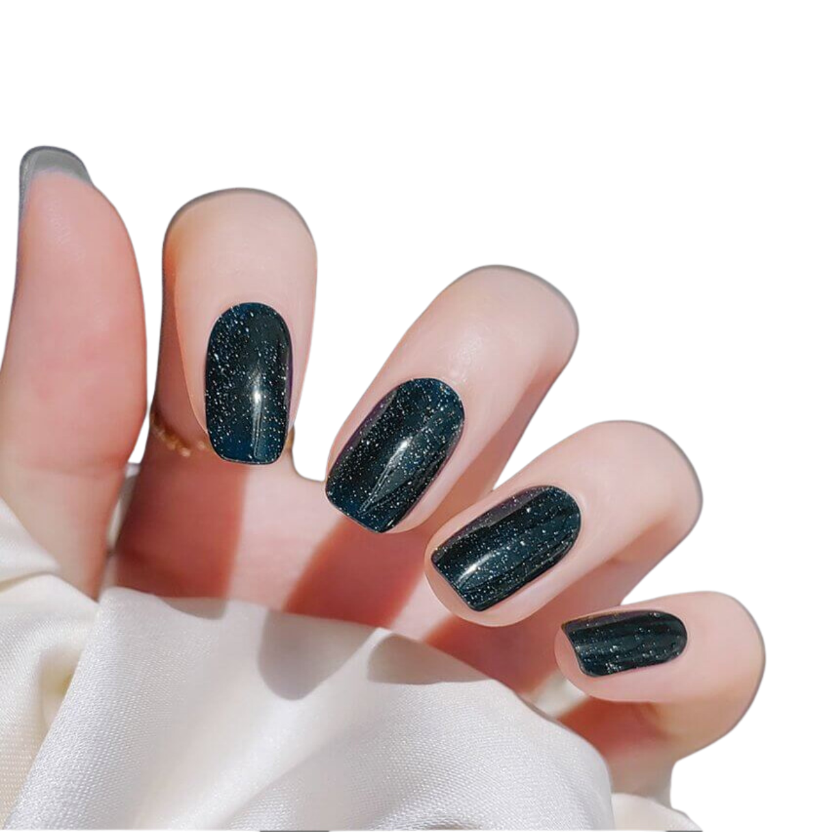 Vernis autocollant gel UV magnétic vert noir mauve 