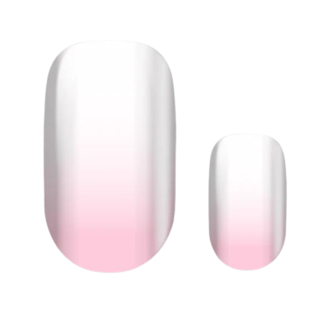 vernis autocollant ombré rose blanc