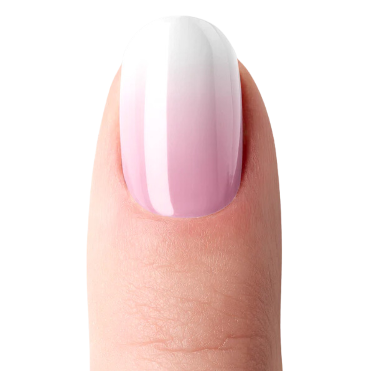 Vernis autocollant ombré rose blanc