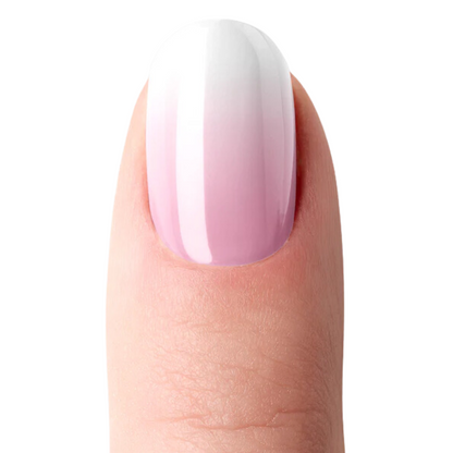 Vernis autocollant ombré rose blanc