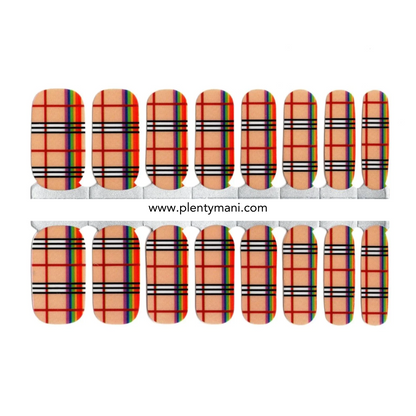 vernis autocollant tartan