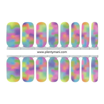 vernis autocollant tie-dye