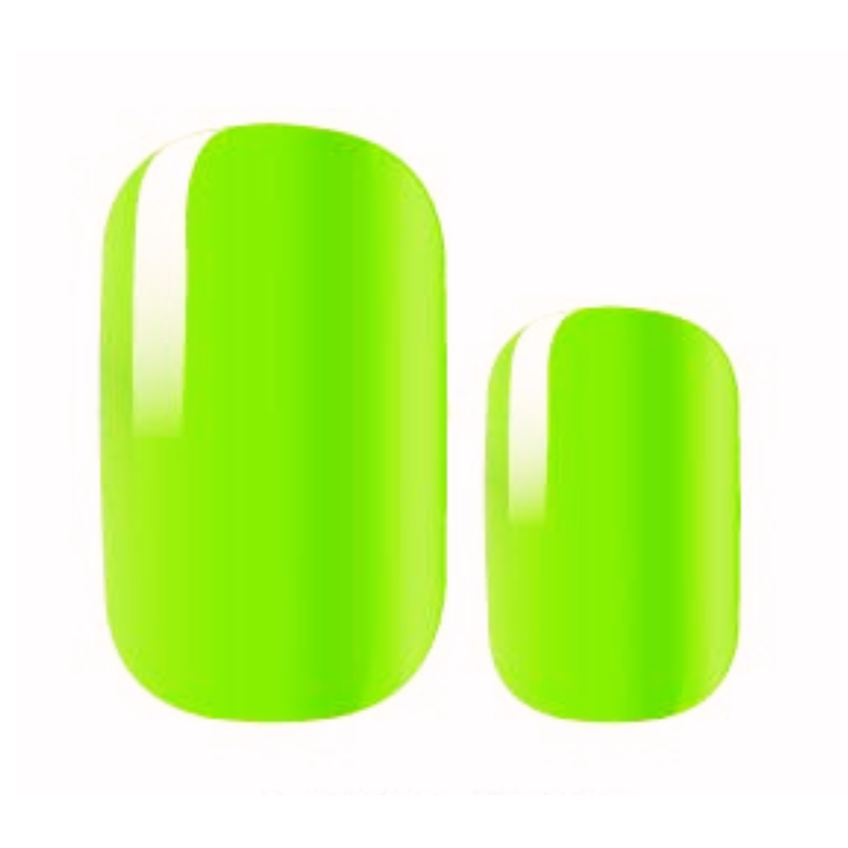 Vernis autocollant vert fluo