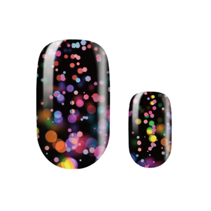 Vernis autocollant paillettes