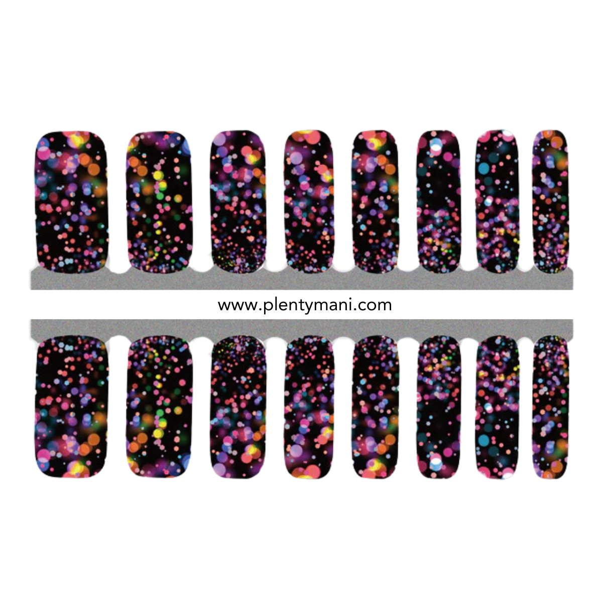 Vernis autocollant paillettes