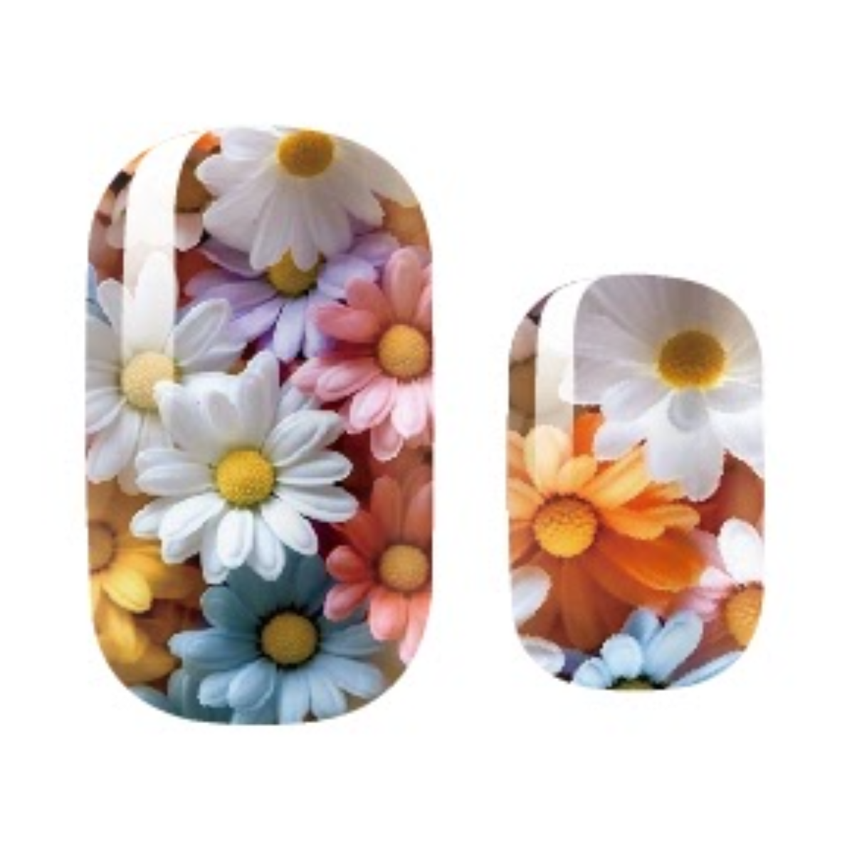 Vernis autocollant fleurs marguerite